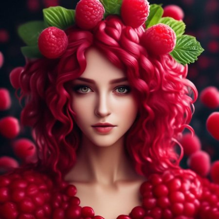 Малиновая девушка