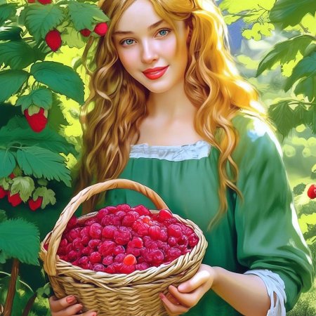 Девушка с корзинкой