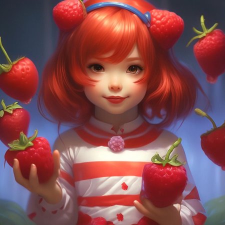 Девочка клубника из мультика