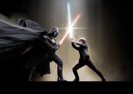 Люк Скайуокер против Дарта Вейдера