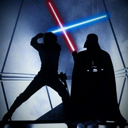 Люк Скайуокер против Дарта Вейдера