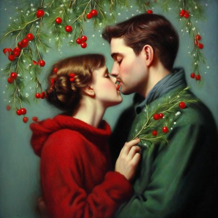 Целоваться под омелой