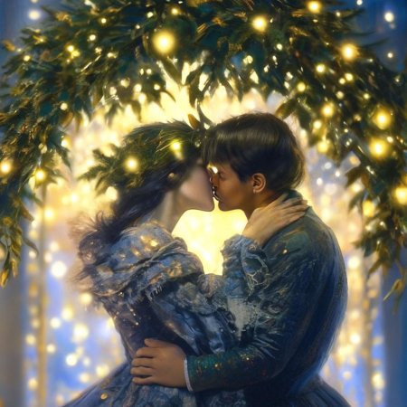 Поцелуй под омелой