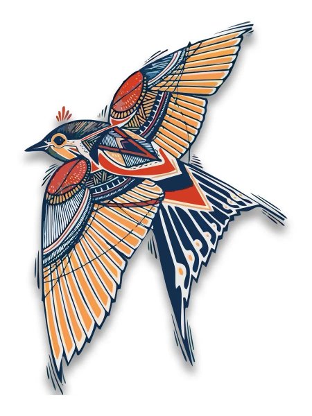 Ласточка иллюстрация