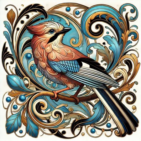 Птица стилизация