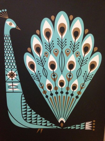 Зооморфный орнамент Индии Павлин
