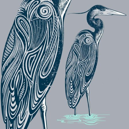 Голубая цапля