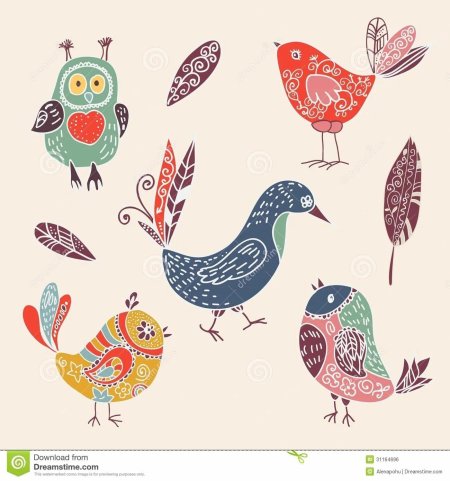 Птицы в скандинавском стиле