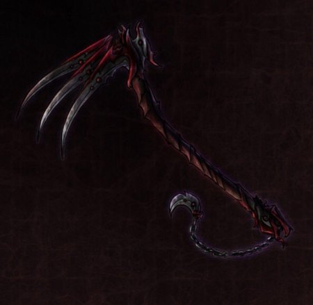 Коса оружие арт Демоническая