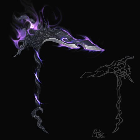 Коса оружие арт