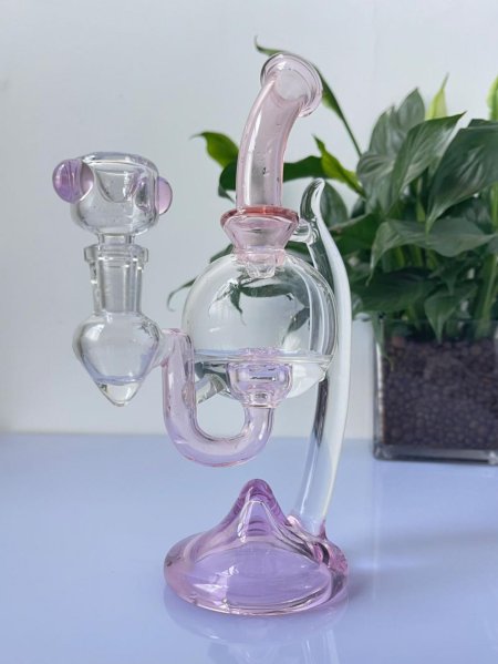 Стеклянный бонг для жидкого табака