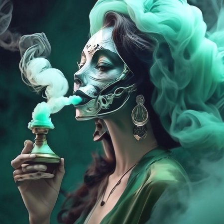 Девушка с кальяном