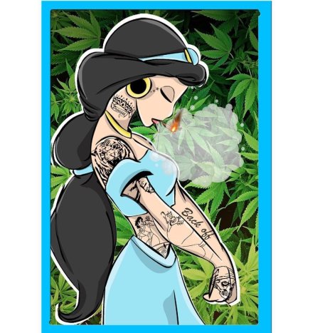 Принцессы Дисней Жасмин панк