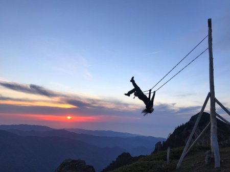 Качели над пропастью Северная Осетия