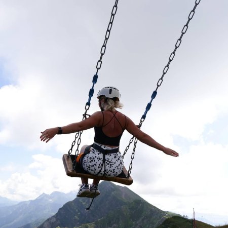 Качели над пропастью Северная Осетия