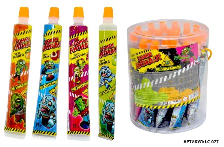 Желе в тубе 55г зомби антидот монстр коллекшен ассорти 1/30