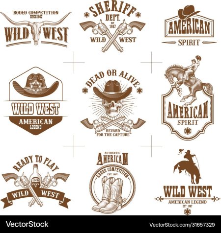 Логотип в стиле дикого Запада