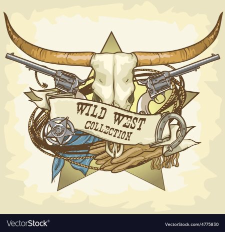 Тату в стиле вестерн