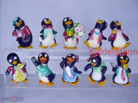 Пингвины из киндер сюрприза х