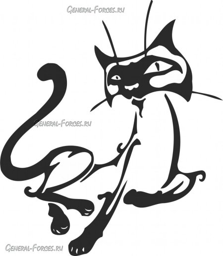 Наклейка кошка