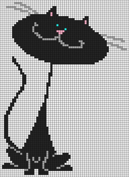 Схемы для вышивания крестиком кошки