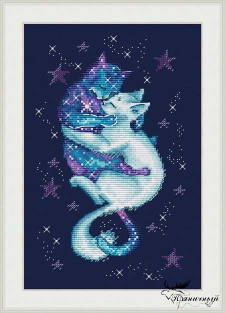 Алмазная мозаика три кота