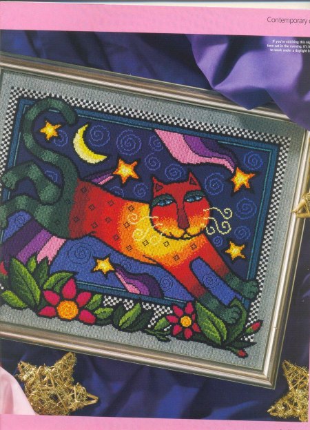Вышивка коты