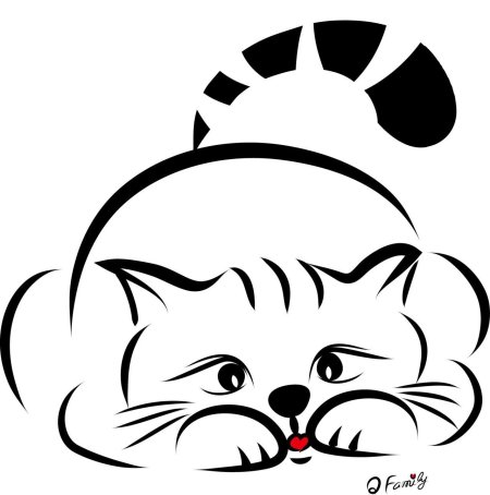 Контурные рисунки животных