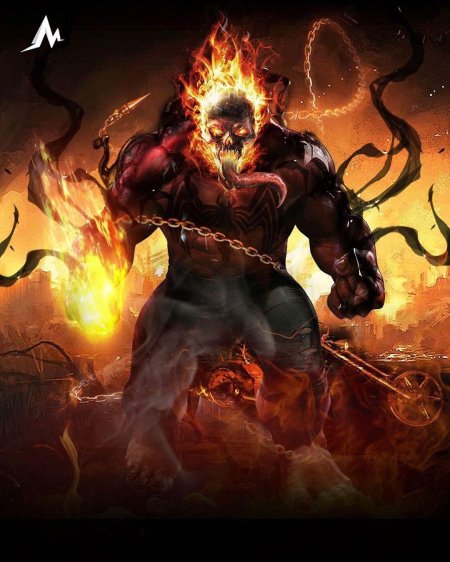 Красный Халк Веном Призрачный гонщик