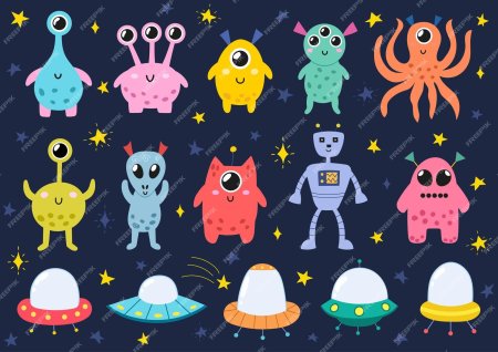 Эмодзи космический монстр