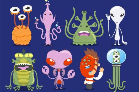 Инопланетяне мультяшные