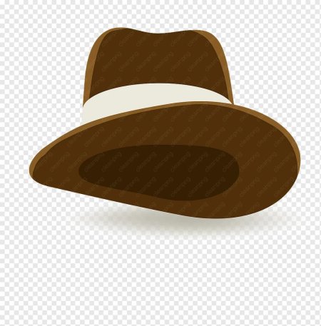 Коричневая шляпа