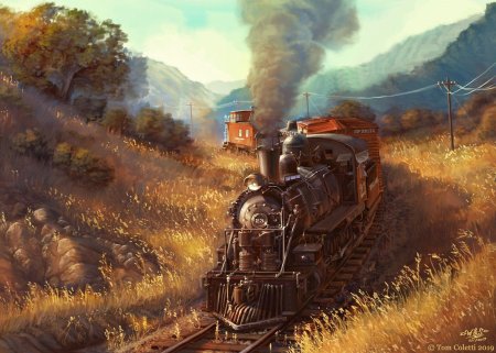 Дизельпанк стимпанк паровоз