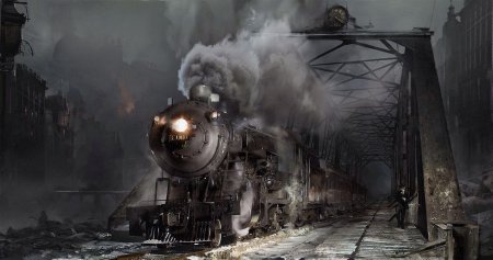 Дизельпанк стимпанк паровоз