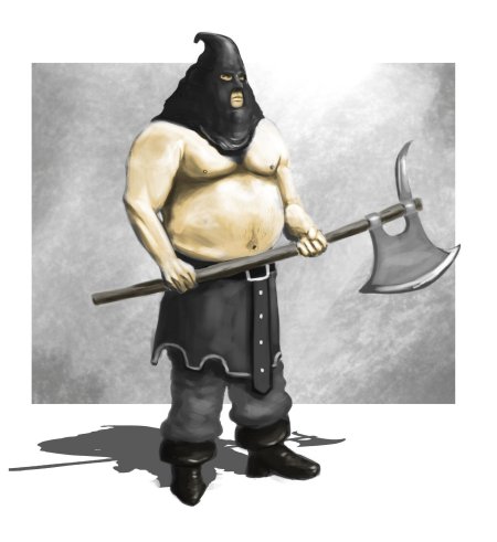 Средневековый палач с топором