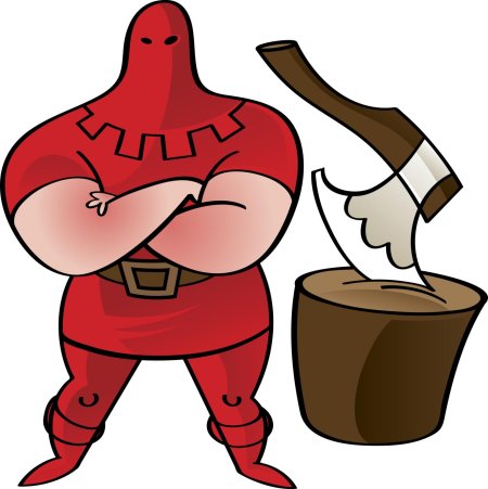 Палач в Красном колпаке с топором