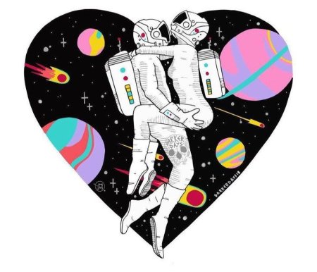 Космонавты любовь арт