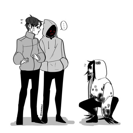 Крипипаста тим маски и худи шип