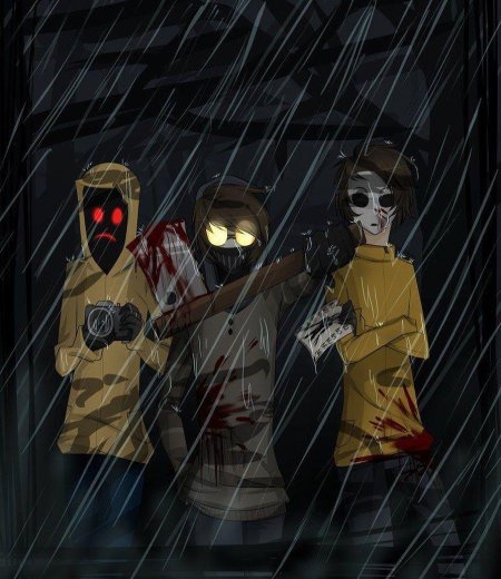 Крипипаста худи Тоби и маски