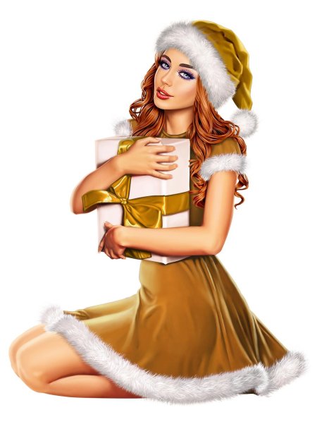 Девушка новый год