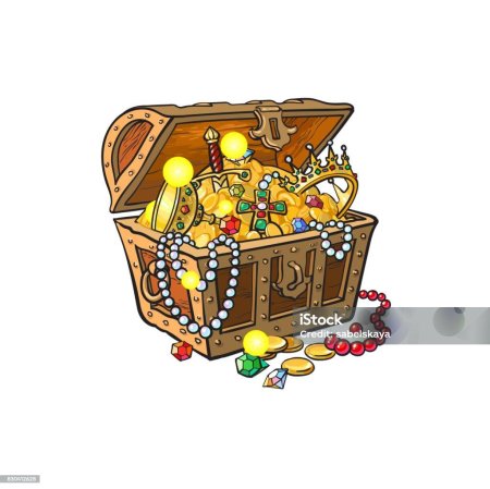 Сундук с золотом для детей