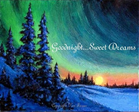 Правополушарная живопись Северное сияние