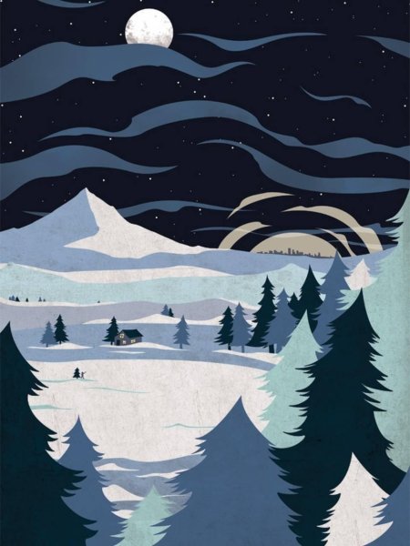 Стилизованный пейзаж