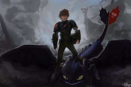 Драконы Иккинг и Беззубик