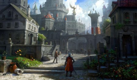 Средневековый город фэнтези ДНД