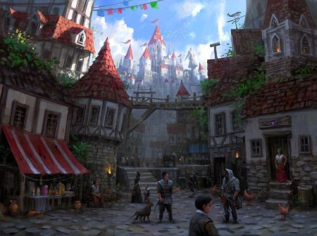 Medieval Concept Art город