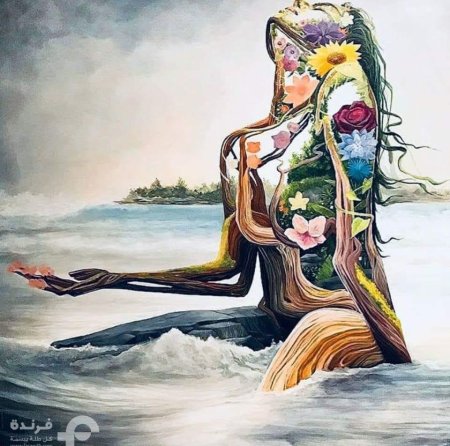 Девушка природа сюрреализм