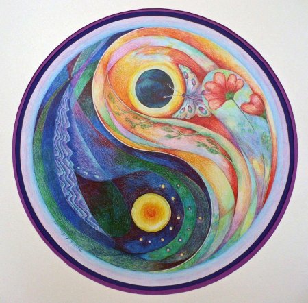 Гармония Инь и Ян живопись