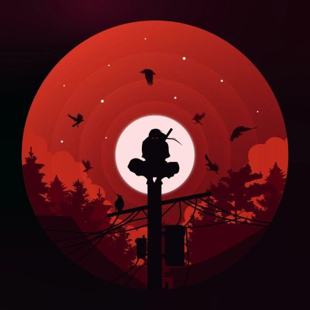 Итачи на столбе