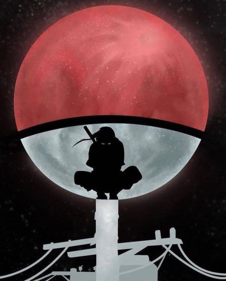 Итачи Учиха на столбе